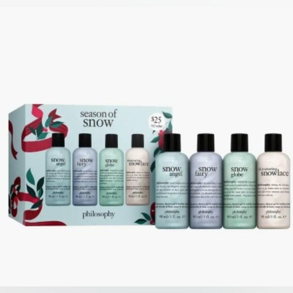 Philosophy Season of Snow Body Wash Set - Black, Blue, Green, White